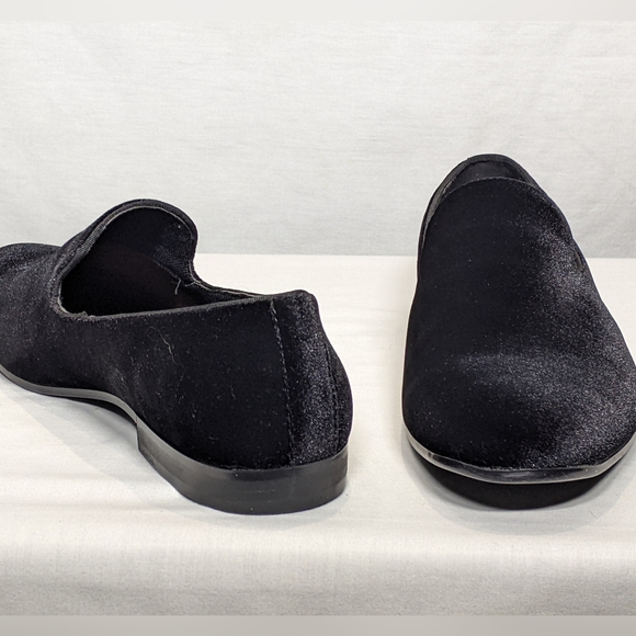 NEW Easy Strider Men’s Velvet Shoes Minimal Solid Slip-On Loafers Sz 10 Black - Picture 2 of 5